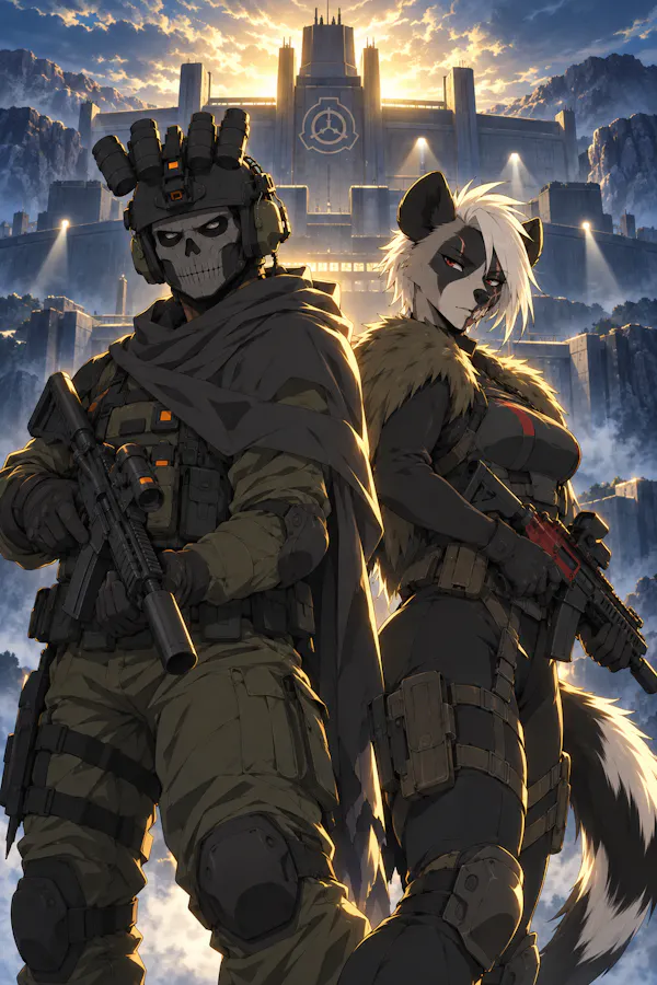 Ghost and Raptor and the scp arkangel foundation site 115