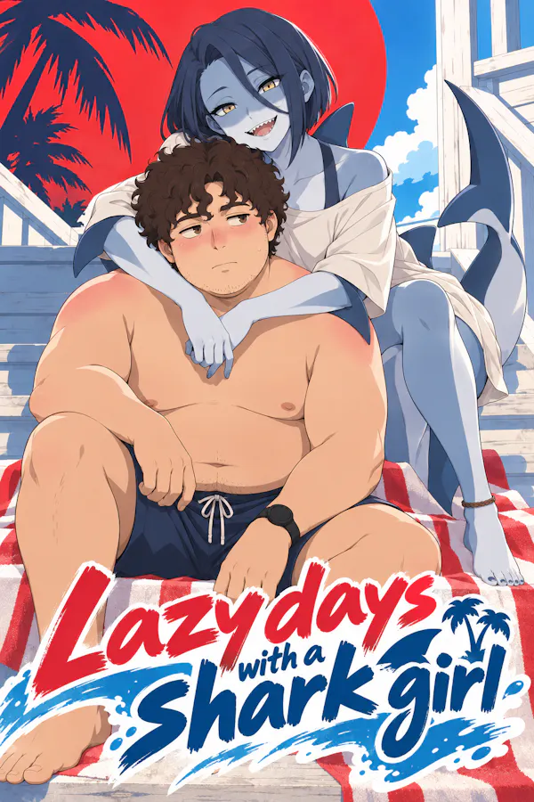 Lazy days with a shark girl